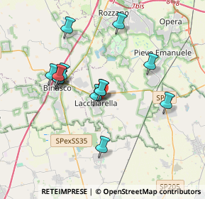 Mappa Lacchiarella, 20084 Lacchiarella MI, Italia (3.37385)