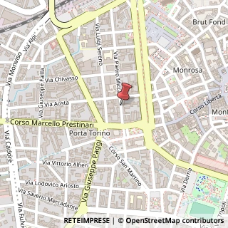 Mappa Via Pietro Micca, 18, 13100 Vercelli, Vercelli (Piemonte)