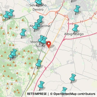 Mappa Via Po, 35036 Montegrotto Terme PD, Italia (6.3325)