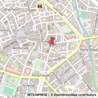 Mappa Via Felice Monaco, 8, 13100 Vercelli, Vercelli (Piemonte)