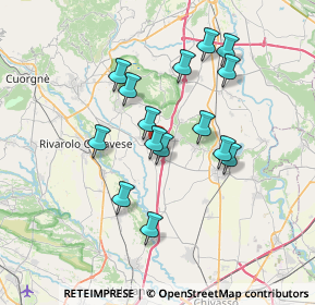 Mappa SP 53, 10090 San Giusto Canavese TO, Italia (6.258)