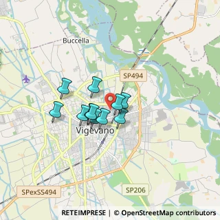 Mappa Viale Beatrice D'Este, 27029 Vigevano PV, Italia (1.09727)