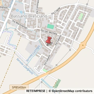 Mappa Via Luzzago, 39, 25020 Bassano Bresciano, Brescia (Lombardia)