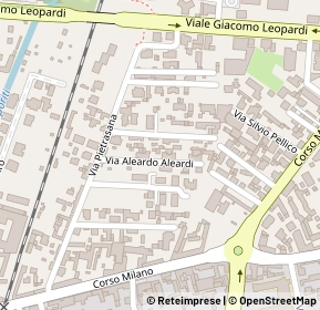 Mappa Via Aleardo Aleardi, 27029 Vigevano PV, Italia (0.156)