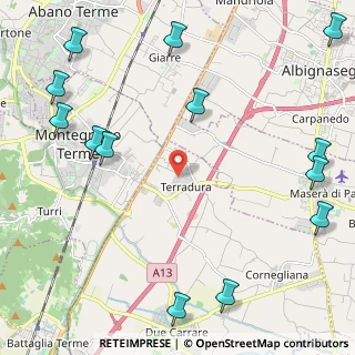 Mappa Via G. Pascoli, 35020 Terradura PD, Italia (3.14154)