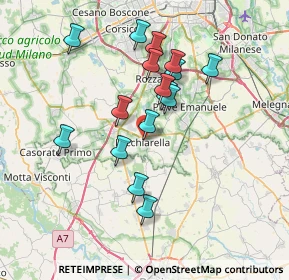 Mappa Via Dante, 20084 Lacchiarella MI, Italia (6.41625)