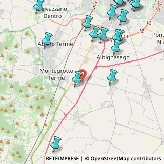 Mappa Via Centro, 35020 Terradura PD, Italia (6.5565)