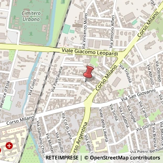 Mappa Via Boselli Ernesto, 18, 27029 Vigevano, Pavia (Lombardia)