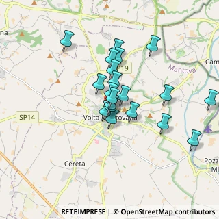 Mappa Via S. Martino, 46049 Volta Mantovana MN, Italia (1.421)