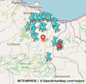 Mappa Via Dante Alighieri, 90020 Vicari PA, Italia (13.581)