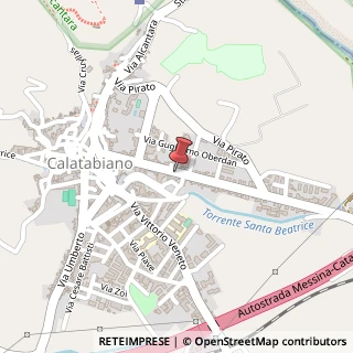 Mappa Via Garibaldi, 108, 95011 Calatabiano, Catania (Sicilia)
