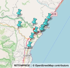 Mappa Via G. Leopardi, 95011 Calatabiano CT, Italia (5.87182)