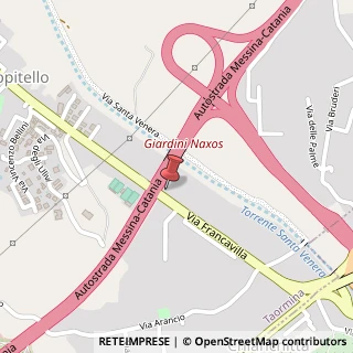 Mappa Via Francavilla, 122, 98039 Taormina, Messina (Sicilia)