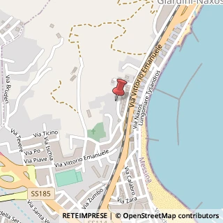 Mappa Via degli Ulivi, 54, 98035 Giardini Naxos, Messina (Sicilia)