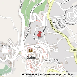 Mappa Via Mazara, 43, 91018 Salemi, Trapani (Sicilia)