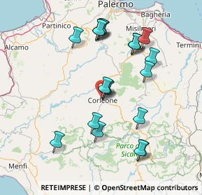 Mappa Via S. Aldisio, 90034 Corleone PA, Italia (16.6895)