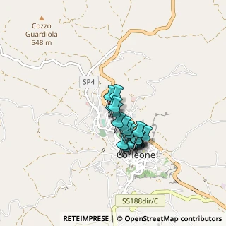 Mappa Via S. Aldisio, 90034 Corleone PA, Italia (0.6715)