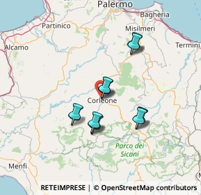 Mappa Via Giuseppe Verdi, 90034 Corleone PA, Italia (12.485)
