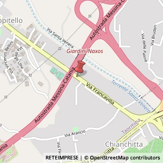 Mappa Via Francavilla, 20, 98039 Taormina, Messina (Sicilia)