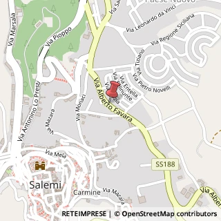 Mappa Via Favara Alberto, 113, 91018 Salemi, Trapani (Sicilia)