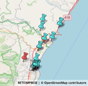 Mappa Via Giuseppe Garibaldi, 95011 Calatabiano CT, Italia (8.6735)