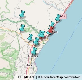 Mappa Via Giuseppe Garibaldi, 95011 Calatabiano CT, Italia (5.55929)