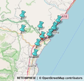 Mappa Via Garibaldi, 95011 Calatabiano CT, Italia (5.88909)