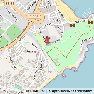 Mappa Via Stracina, 20, 98035 Giardini Naxos, Messina (Sicilia)