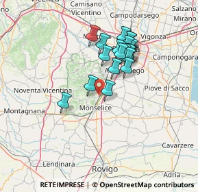 Mappa Via Rivella, 35043 Monselice PD, Italia (11.874)