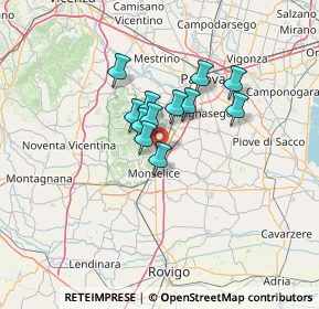 Mappa Via Rivella, 35043 Monselice PD, Italia (8.8175)