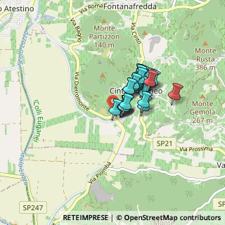 Mappa Via Bomba, 35030 Cinto Euganeo PD, Italia (0.54231)