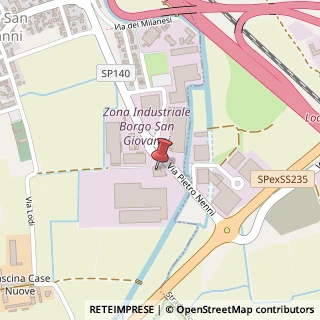 Mappa Via Pietro Nenni, 1, 26851 Borgo San Giovanni, Lodi (Lombardia)