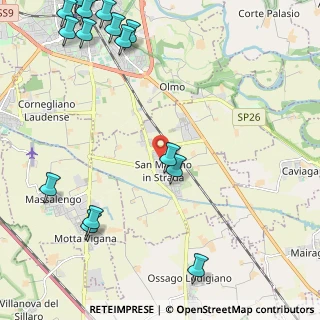Mappa Via Agnelli, 26817 San Martino in Strada LO, Italia (3.27375)
