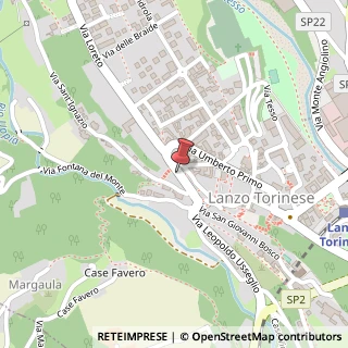 Mappa Via Umberto I, 45, 10074 Lanzo Torinese, Torino (Piemonte)