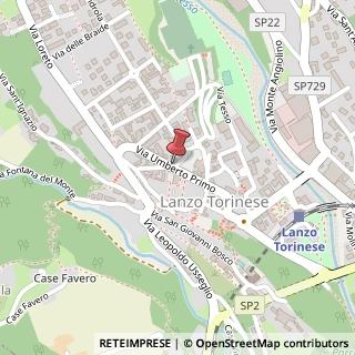 Mappa Via Umberto I, 13, 10074 Lanzo Torinese, Torino (Piemonte)