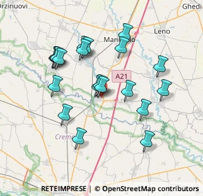 Mappa Via Palmiro Togliatti, 25026 Pontevico BS, Italia (6.7495)