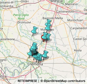 Mappa Via Palmiro Togliatti, 25026 Pontevico BS, Italia (10.7275)