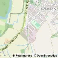 Map Cavenago d'Adda