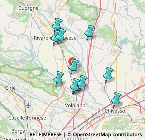 Mappa Vicolo Pavonesche, 10080 Bosconero TO, Italia (6.38909)