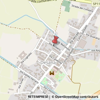 Mappa Via Vincenzo Gioberti, 39, 13034 Desana, Vercelli (Piemonte)