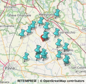 Mappa Strada Provinciale 128 Diramazione per Vigonzone, 27010 Torrevecchia Pia PV, Italia (6.511)