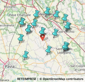 Mappa Strada Provinciale 128 Diramazione per Vigonzone, 27010 Torrevecchia Pia PV, Italia (7.5)