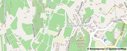 Mappa Arquà Petrarca