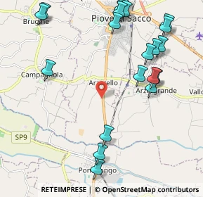 Mappa Vicolo Monte Cervino, 35028 Piove di sacco PD, Italia (2.6405)