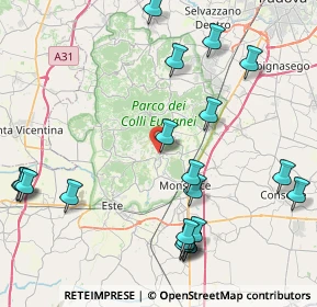 Mappa 35032 Arquà Petrarca PD, Italia (10.1305)