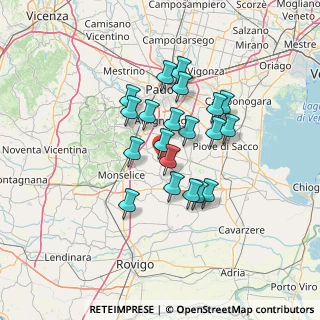 Mappa Viale dei Giardini, 35025 Cartura PD, Italia (10.5645)