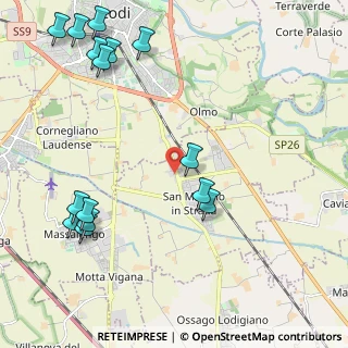 Mappa Via Barattiera, 26817 San Martino in strada LO, Italia (2.77133)
