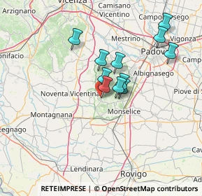 Mappa Via Chiesa, 35030 Cinto Euganeo PD, Italia (11.28273)