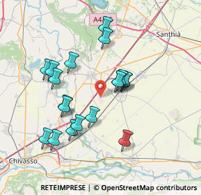 Mappa Strada del Margone, 13043 Cigliano VC, Italia (6.78263)