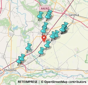 Mappa Strada del Margone, 13043 Cigliano VC, Italia (6.46438)